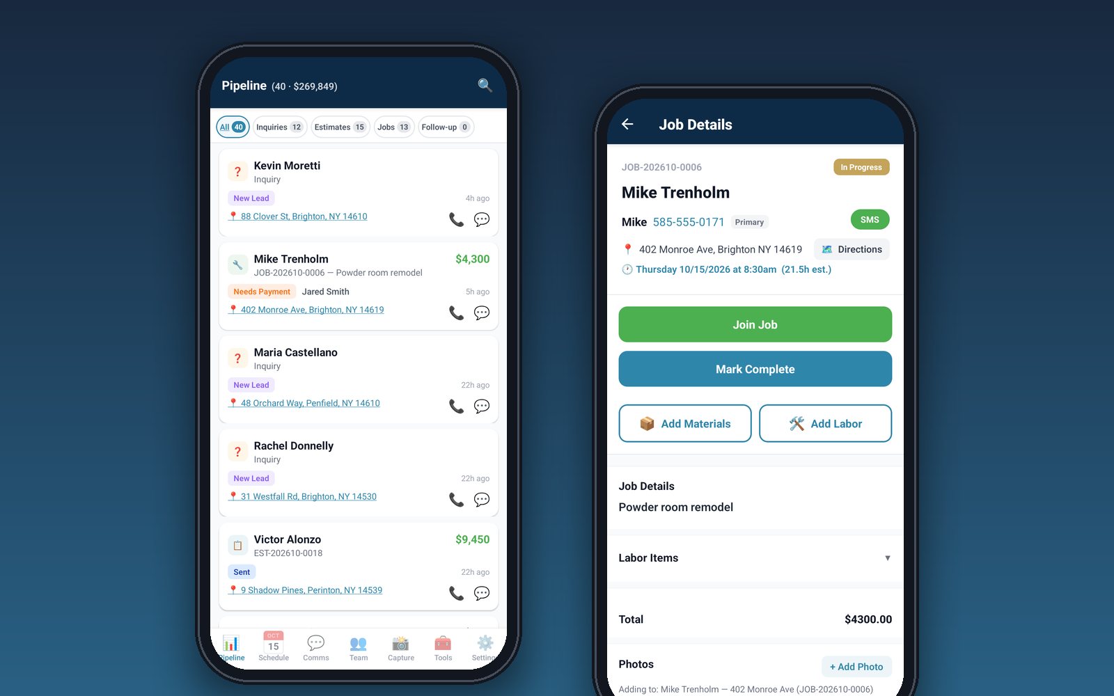 A fully functional mobile app (iOS + Android)