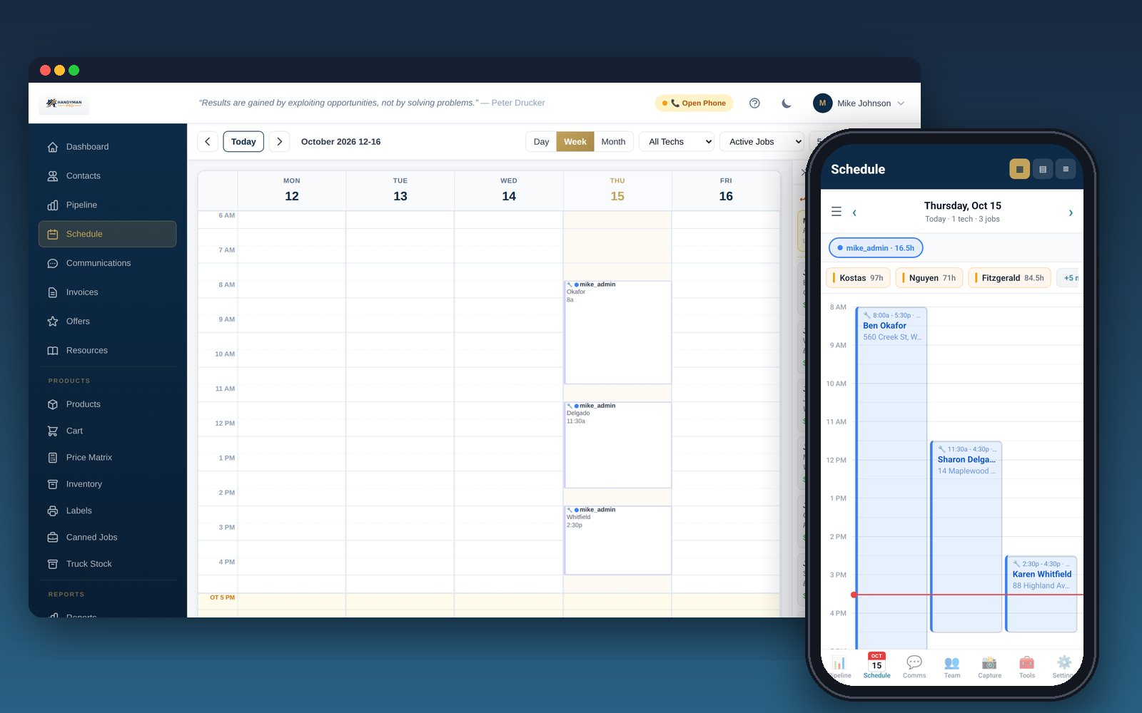 Scheduling and dispatch